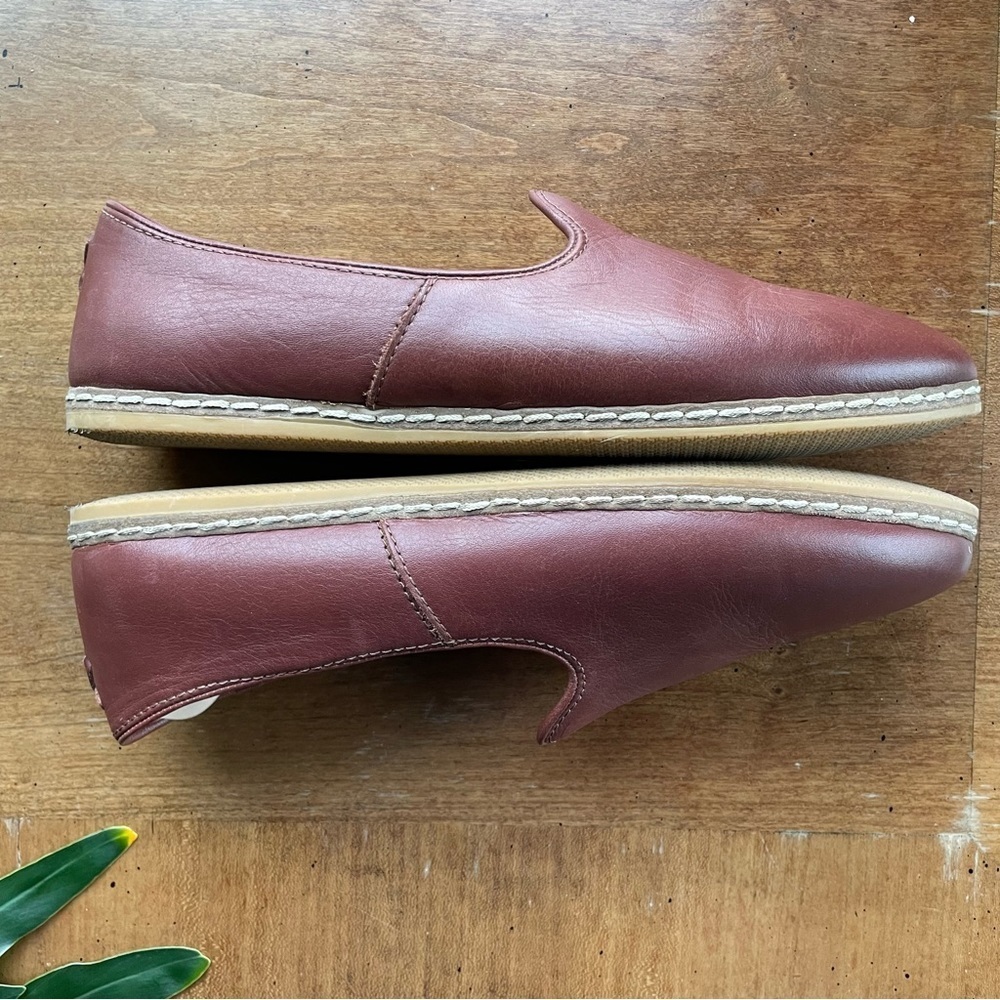 Charix Comfort Travel Office Men's Bordeaux Leather Slip-On Shoes size 10.5-11 - Picture 9 of 15